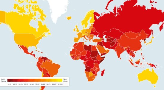 Most & Least Corrupt Countries 2014