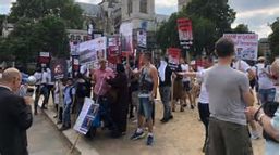 Anti-Qatar protest LON 23-27 JUL 2018