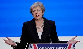 May doing Tory Conf speech Oct 18