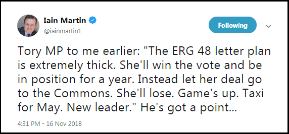 2018.11.16 Iain Martin re ERG &amp; LoNC in May