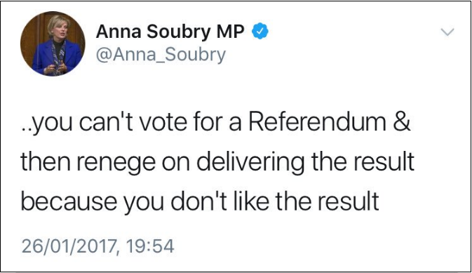 2017.01.26 Soubry on respecting Referendum result