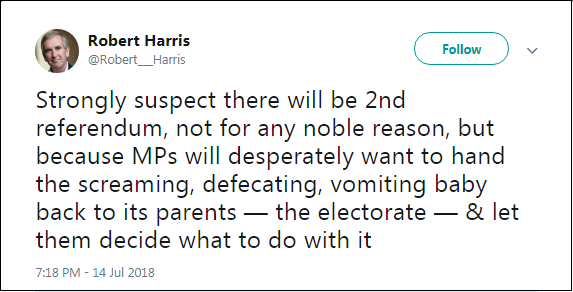2018.07.15 Robert Harris disdain for democracy