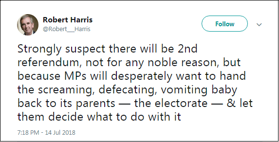 2018.07.15 Robert Harris disdain for democracy