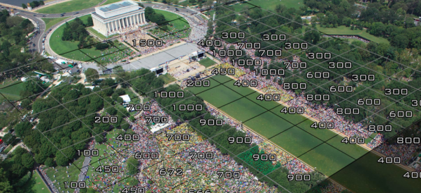 Helicopter area & crowd images, Washington Mall